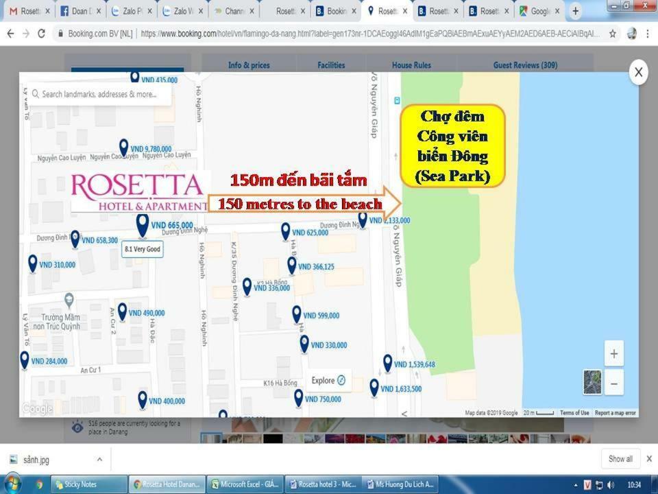 Rosetta Beach Hotel & Apartment Дананг Экстерьер фото